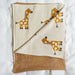 100% Cotton Jacquard Baby Blanket 80x100cm - Golden Giraffe-Blankets-Little Whitehouse