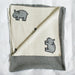 100% Cotton Jacquard Baby Blanket 80x100cm - Happy Hippo-Blankets-Little Whitehouse