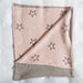 100% Cotton Jacquard Baby Blanket 80x100cm - Pink Stars-Blankets-Little Whitehouse