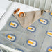 100% Cotton Jacquard Baby Blanket 80x100cm - Smart Lions-Blankets-Little Whitehouse