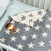 100% Cotton Jacquard Baby Blanket 80x100cm - Starry Nights Reversible-Blankets-Little Whitehouse