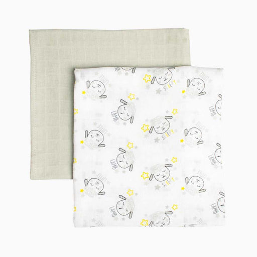 2pk Muslin Blankets - Sheep