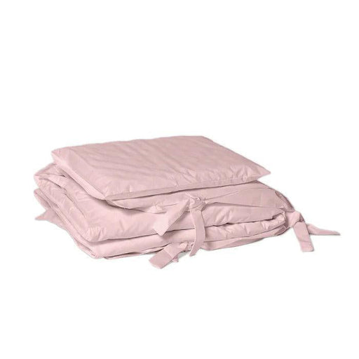 4 Piece Cot Bedding Set - Dusty Pink-Cot Bedding Sets-Little Whitehouse