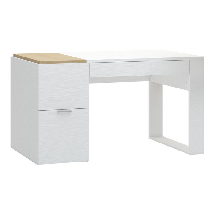 Desk 140 4You by VOX white/oak-Vox Furniture-Little Whitehouse