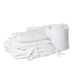 7 Piece Cot Bedding Set - White-Cot Bedding Sets-Little Whitehouse