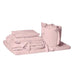 9 Piece Cot Bedding Set (Large Change Mat) - Dusty Pink-Cot Bedding Sets-Little Whitehouse