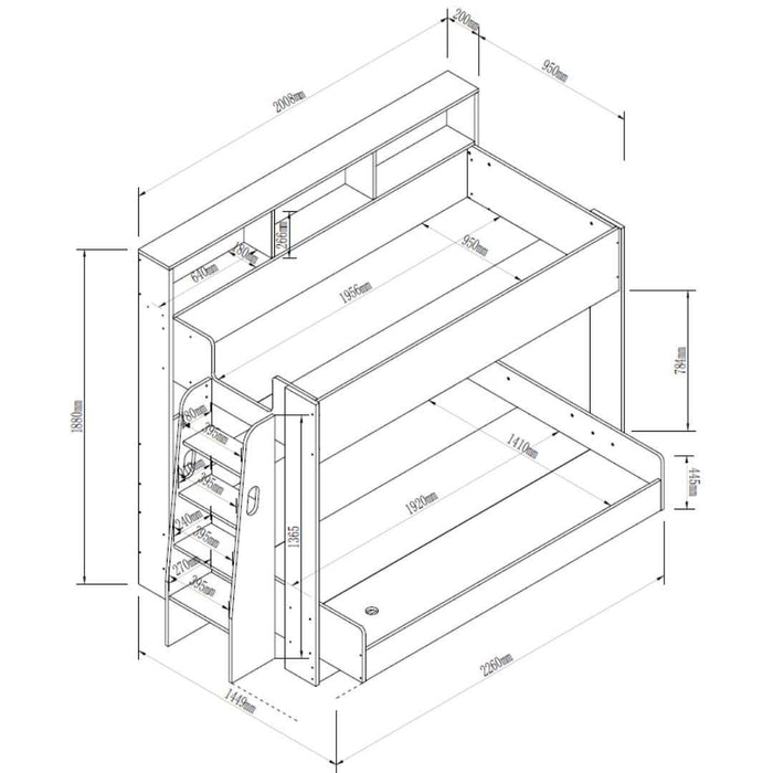 Adventure Tri-Bunk Bed