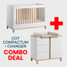 Altitude White Cot, Compactum & Changer Bundle