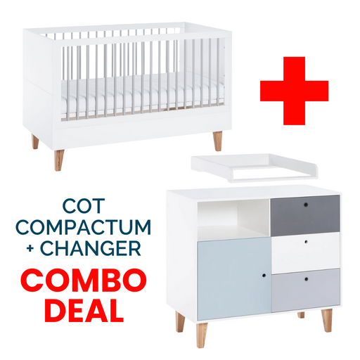 Concept Cot, Compactum Blue & Changer Bundle