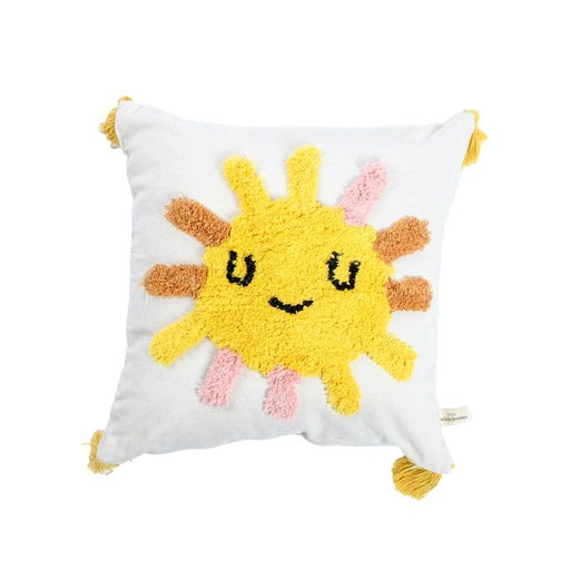 Embroidered Sun Scatter-Throw Pillows-Little Whitehouse