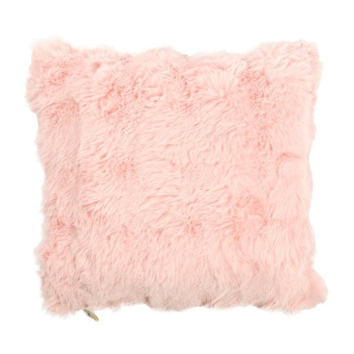 Faux Fur Scatter - Pink-Throw Pillows-Little Whitehouse