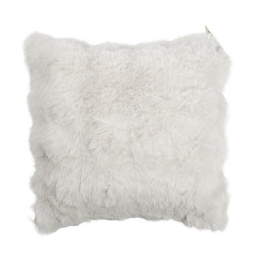 Faux Fur Scatter - White-Throw Pillows-Little Whitehouse