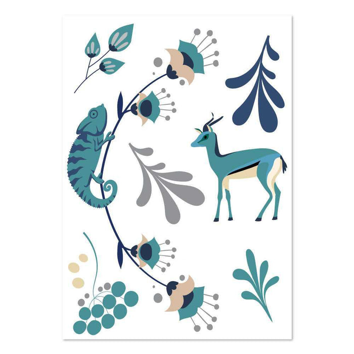 Forest Friends Decals - Teal