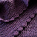 Luna Scallop Blanket - Aubergine