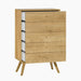 Nature 5 Drawer Narrow Dresser - Oak