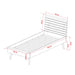 Nature Single Bed - Slatted Headboard