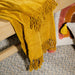 Nest Chenille Throw - Yellow-Blankets-Little Whitehouse