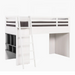 Nest Single Loft Bed XL - Left-Beds & Bed Frames-Little Whitehouse