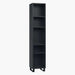 Simple Single Bookcase - Black-Bookcases & Standing Shelves-Little Whitehouse