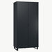 Simple Two-Door Wardrobe - Black