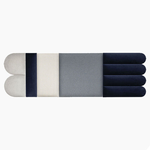 Soform Large Oval Panels - Navy Blue / Grey