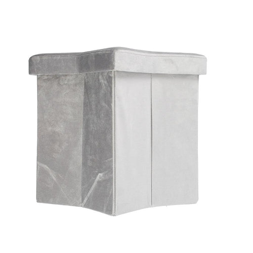 Star Storage Stool - Light Grey-Storage Ottomans-Little Whitehouse