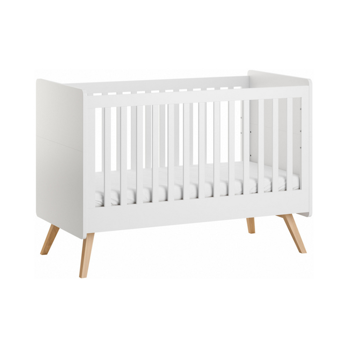 Vintage Cot Bed (70X140) - White-Vox Furniture-Little Whitehouse