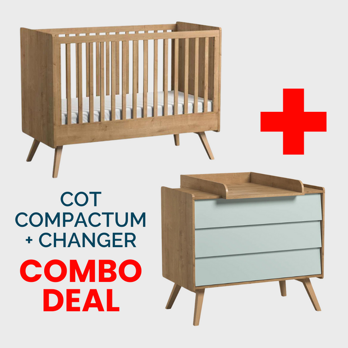 Vintage Cot, Compactum Mint & Changer Bundle