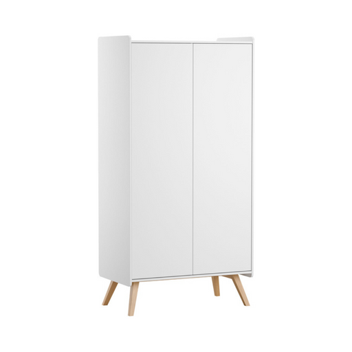 Vintage Two Door Wardrobe - White-Vox Furniture-Little Whitehouse