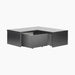 YU Platform Corner with Drawers - Black